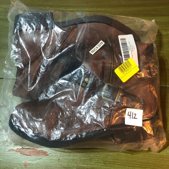 BUTITI - Brown Side-Buckle Boot - Picture 6 of 9